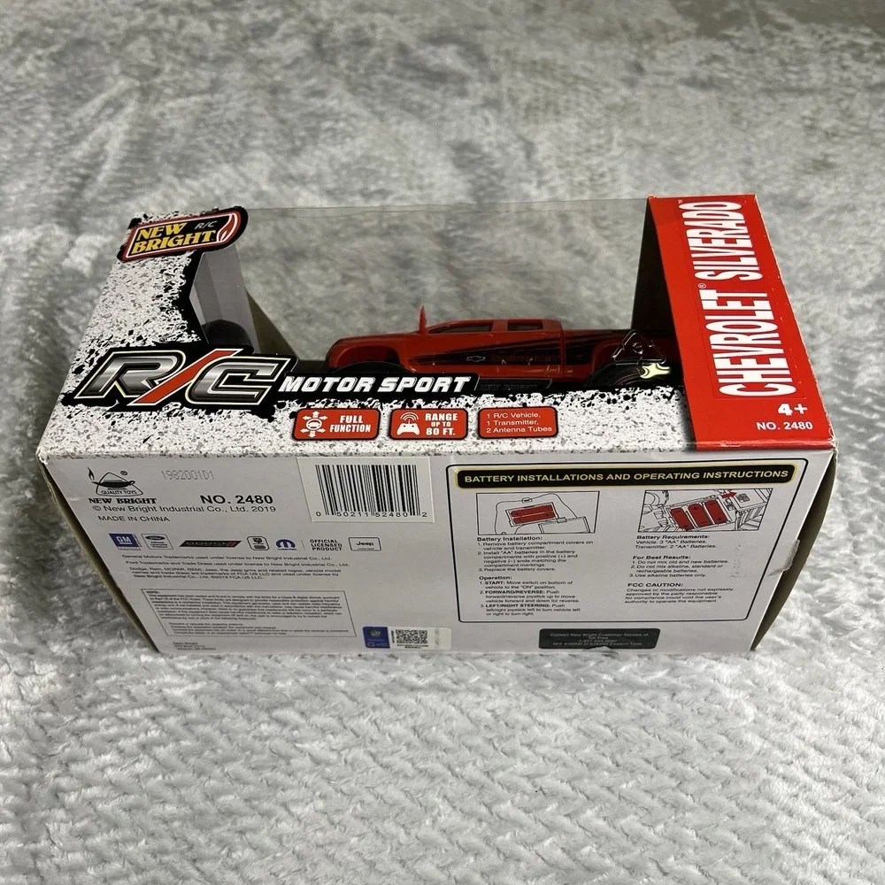 New Bright R/C Truck Cheverolet Silverado Trail Boss New Red #2480
